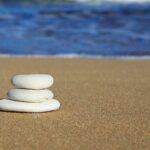 beach, rocks, balance