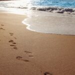 Sand Beach Ocean Water Footprints  - Olichel / Pixabay